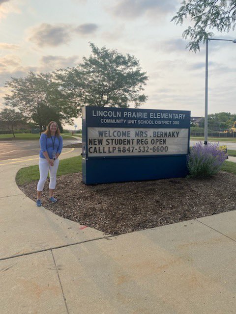 Started a new adventure today as the principal of Lincoln Prairie Elementary School! So excited for this school year! Thanks <a href="/jesssibigtroth/">Jessica Bugno</a> for stopping by and making me take a pic this morning!