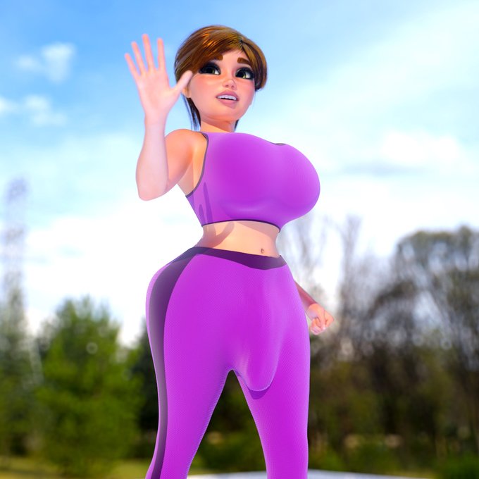 Last leggings for awhile I promise. Here's Mary waving hi to the neighbors daughter https://t.co/nYK