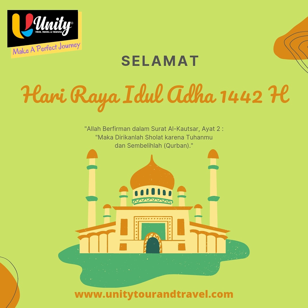 indarto_markus's tweet photo. Semoga Allah SWT memberimu sukacita, kebahagiaan, kedamaian, dan kemakmuran pada kesempatan yang diberkahi ini.
Selamat Hari Raya Idul Adha 1442 H
#unity #unitytourtraining #iduladha #tourorginizer #trainingconsultan
#EidAlAdha #EidMubarak https://t.co/hTqMTUZnZN