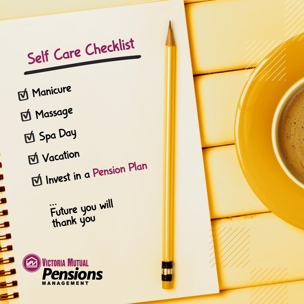 CourtOCampbell's tweet photo. Believe it or not, investing in your future IS a type of Self Care! With our Approved Retirement Scheme (ARS), we will work with you to design a plan that best suits your needs and budget. Contact us to find out more: 876-754-7265 or pensions.info@myvmgroup.com  #VMPensions https://t.co/ktYBLFBGBT