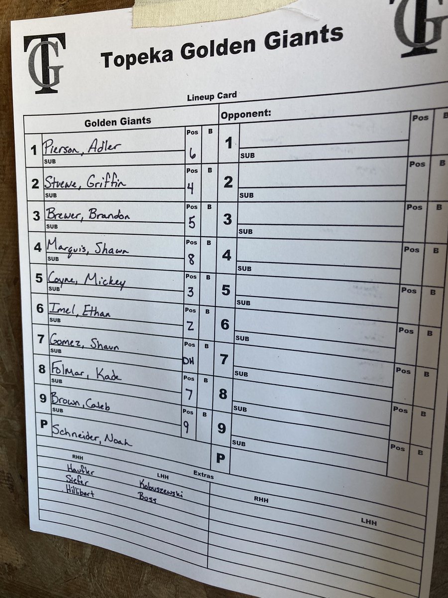 Today’s postseason starting lineup! Tune in on MPL East!
