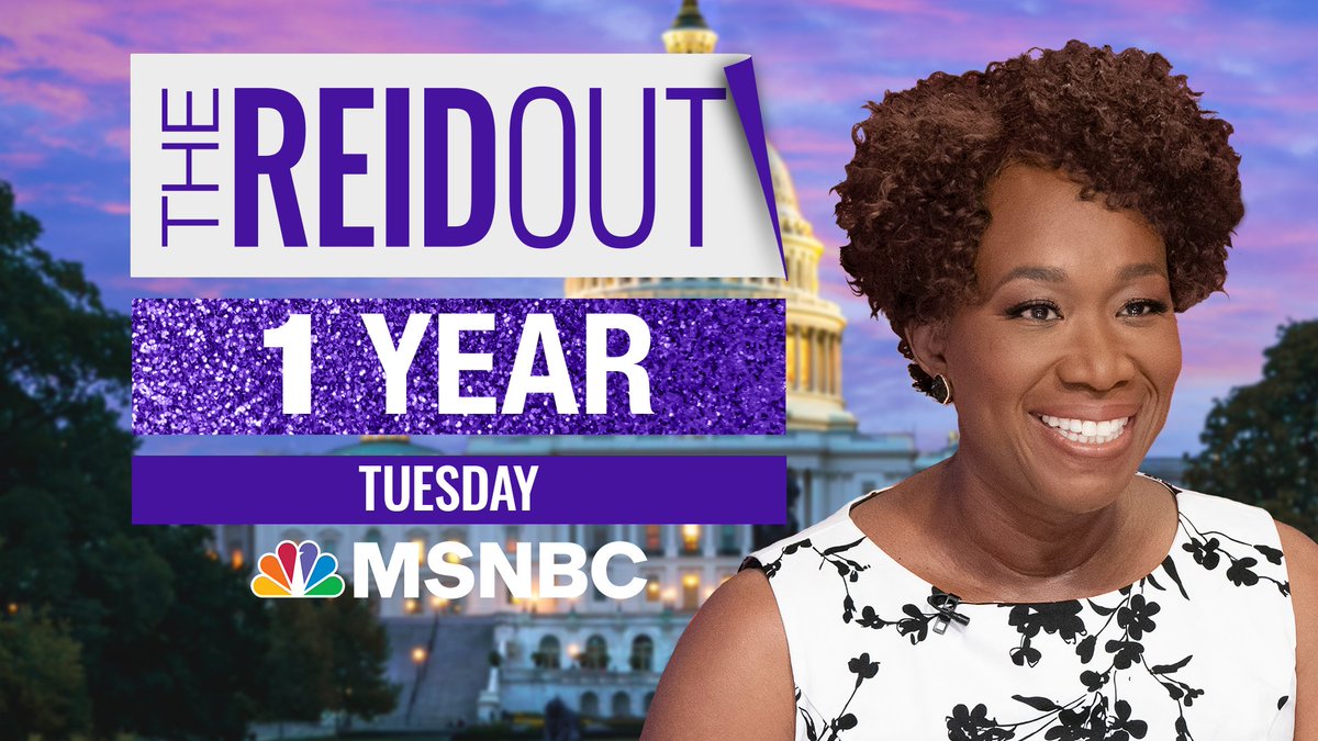 thereidout's tweet image. Thanks for watching #TheReidOut! Joy will see you tomorrow for more #reiders, when it will officially be our one year anniversary. See you Tuesday on @MSNBC!