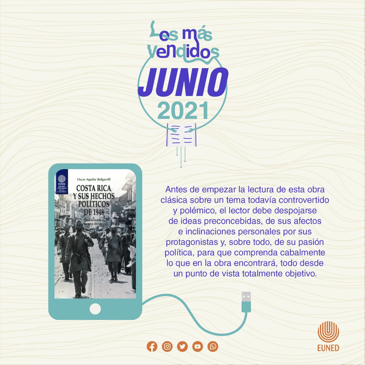 editorial_uned's tweet photo. LOS MÁS VENDIDOS
🗝 "Costa Rica y sus hechos políticos de 1948. Problemática de una década", de Óscar Aguilar Bulgarelli: https://t.co/mmDucDe8Rw
📕 "Diario de una viajera distraída", de María Pérez Yglesias: https://t.co/YlhBK0HTjK
#somosuned #leoconlauned #política #novela https://t.co/HUDElOQiBe