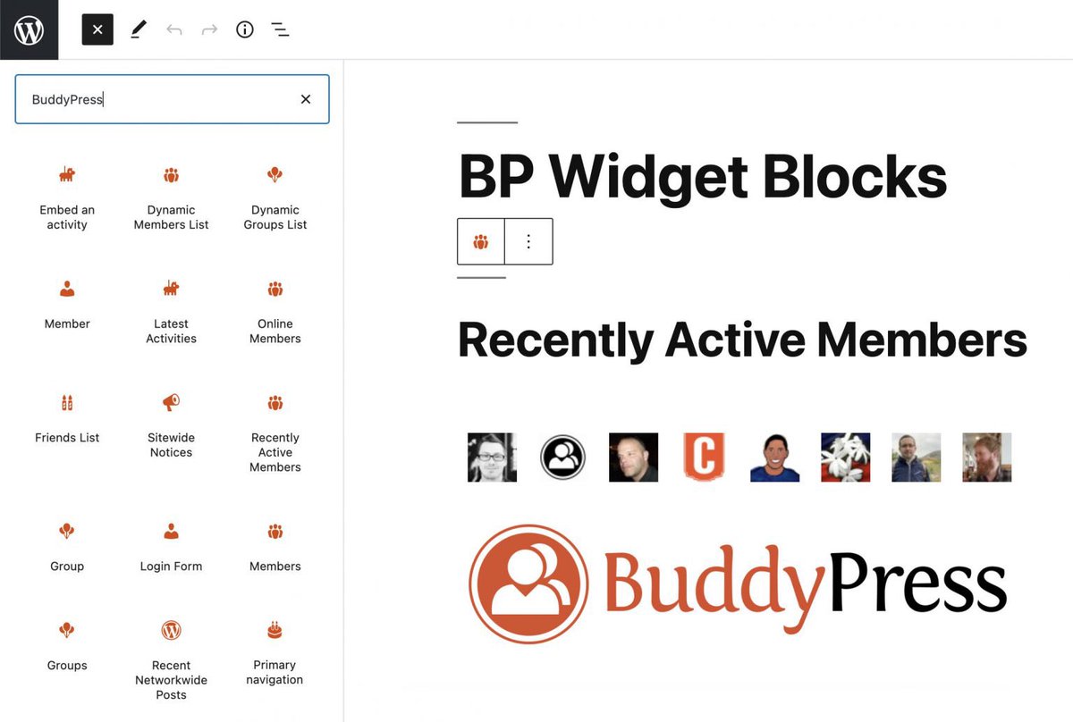 buddypress's tweet photo. BuddyPress 9.0.0 “Mico”

This release adds support for Widget Blocks, coming soon in WordPress 5.8!

https://t.co/C2BE1CTZF7 https://t.co/j1oCBM3D7O