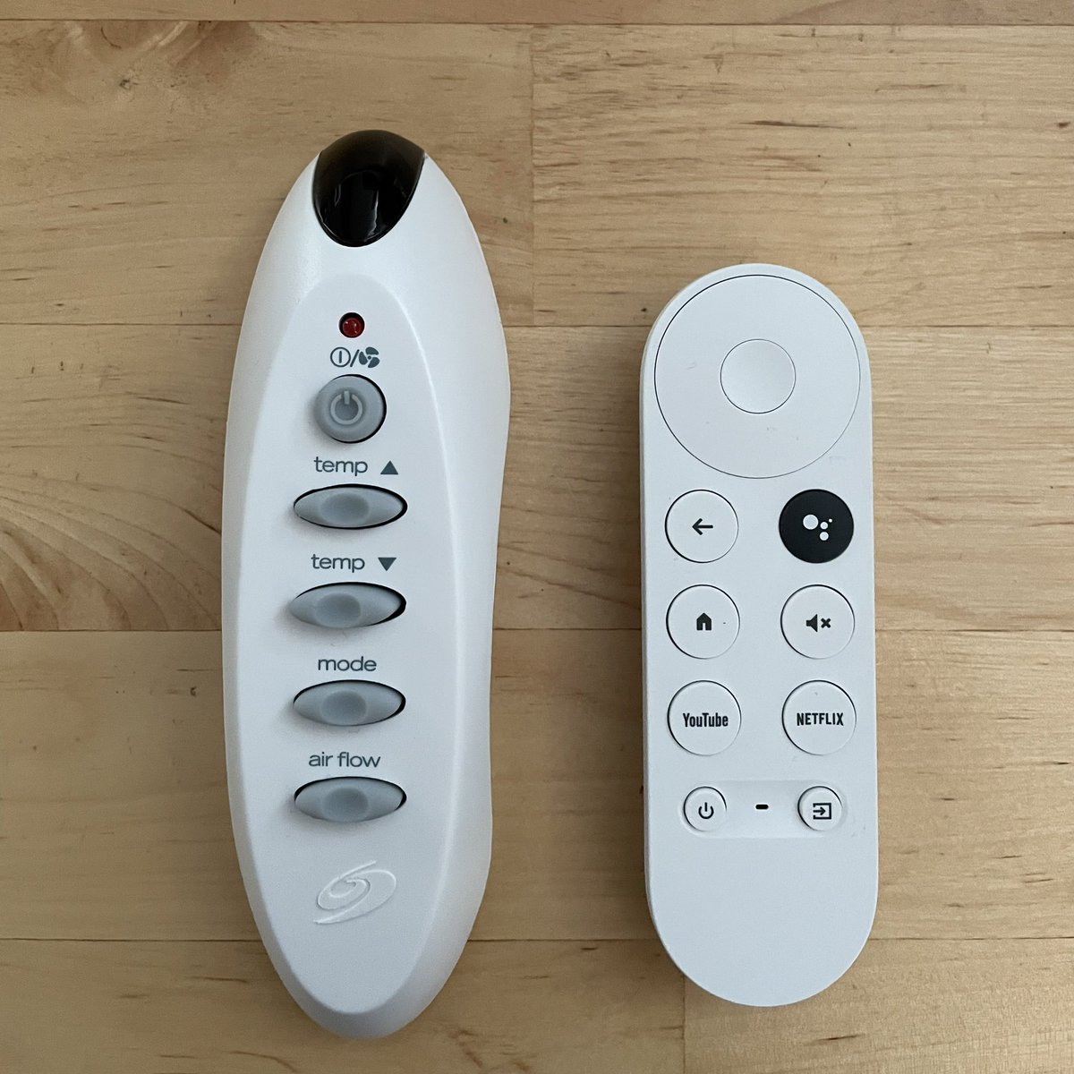maia_olson's tweet photo. One of these is a TV remote, and one of for a fan… they look equally complicated https://t.co/viqqOZhQ6N