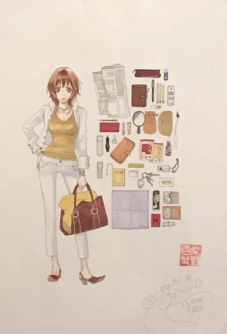 #安野モヨコ展 #ANNORMAL は
9時半よりオープンしました!

『働きマン』の松方と編集長の
カバンの中身は…?

スタッフ 