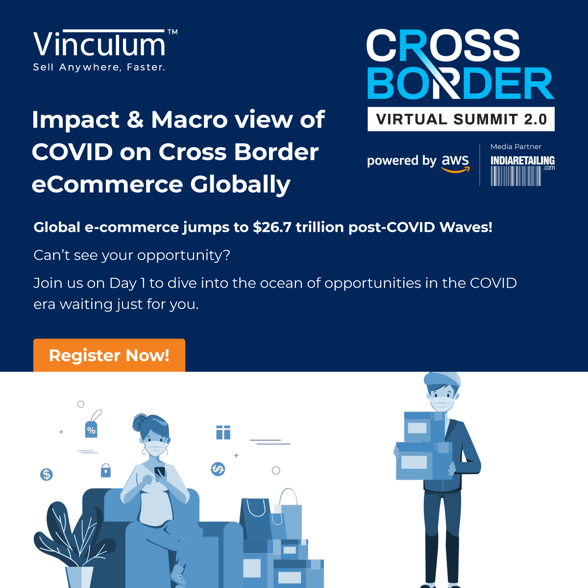 Vin_Omnichannel's tweet photo. D day is here! Bring in the new insights on Cross Border eCommerce Solutions! Only a few hours left. Register Now - https://t.co/sbCsUKctbn
#VinculumSolutions #SellAnywhereFaster #CrossBorder #Crossbordersummit #CrossborderVirtualsummit #webinar #virtualwebinar #biggestwebinar https://t.co/nOKey3bGH3