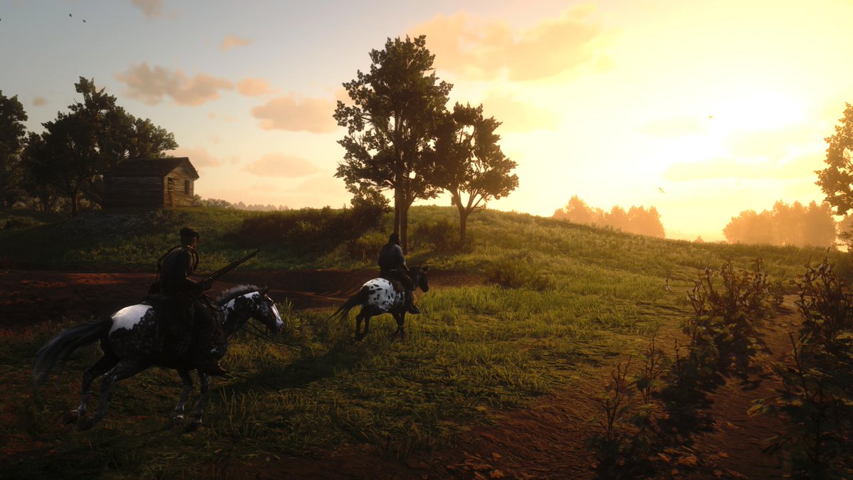 Beautiful sunset over the Braithwaite cornfields. <a href="/RockstarGames/">Rockstar Games</a> #RDR2 #RDRShots #ARTSSnapmatic #LostSoulHunter #LSPhotoStudio #VIP #VIIP #RDR2Photography #VirtualPhotography #Beautiful #Art #Nature #Sunset #Gorgeous #PS5Share #RedDeadRedemption2