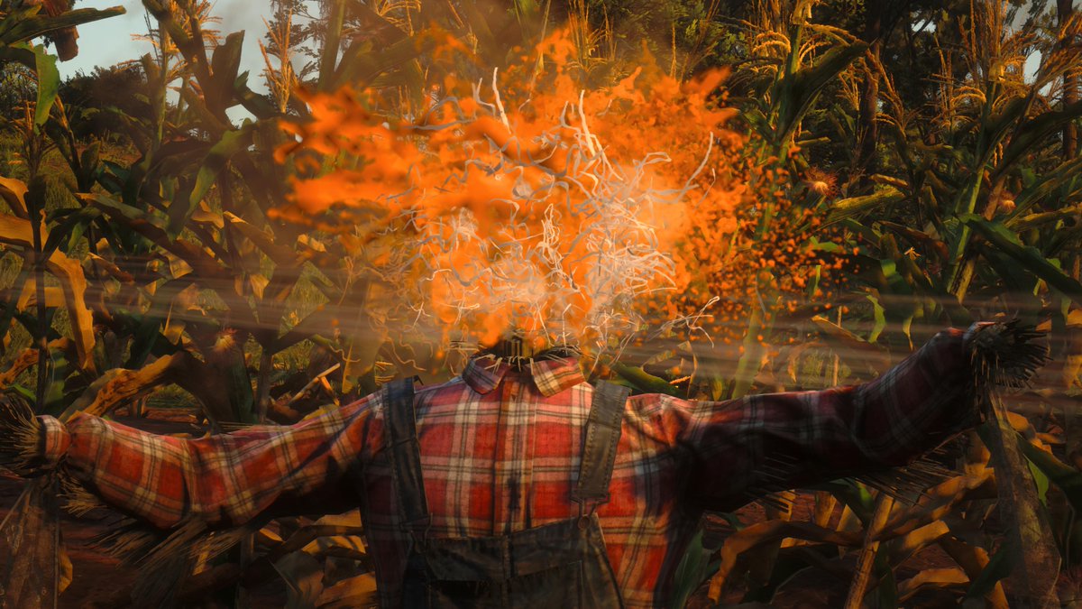 Shotgun (shells) vs. Pumpkin-head scarecrow! Awesome. @RockstarGames #RDR2 #RDRShots #ARTSSnapmatic #LostSoulHunter #LSPhotoStudio #VIP #VIIP #RDR2Photography #VirtualPhotography #Beautiful #Art #Shotgun #Scarecrow #Pumpkin-head #PS5Share #RedDeadRedemption2