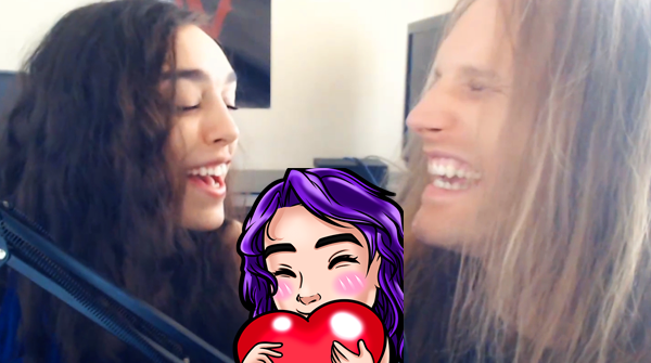 TeamVASHMeags's tweet photo. Vash and I saying "OH YEAH" together at the end of tomorrow's video 🥰 Also look at @teamvash 's fangs #vampireproof? https://t.co/xpnygQ7iG2