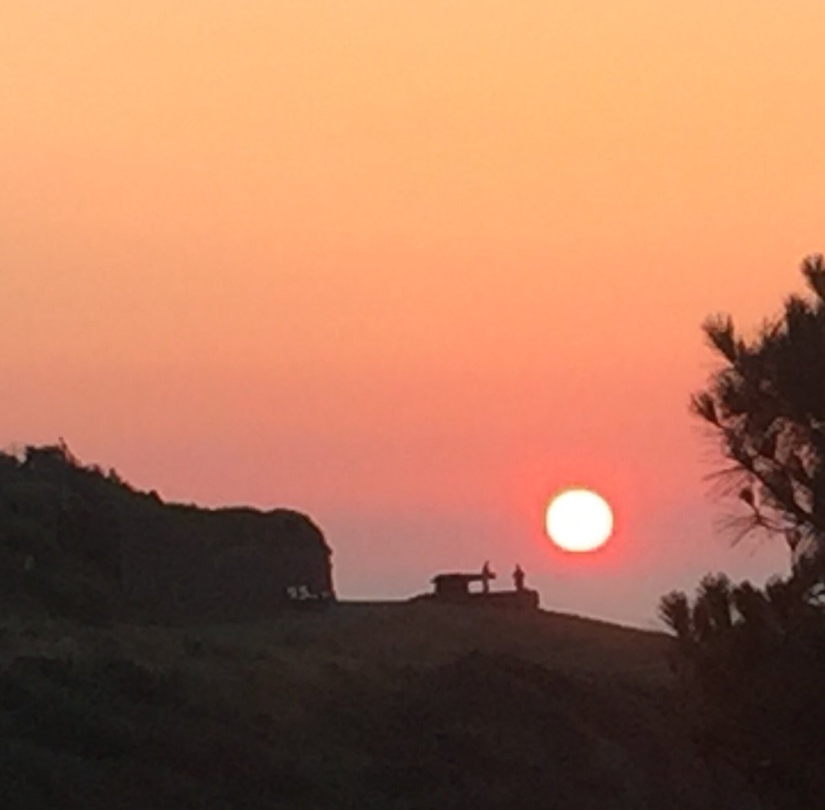 Sunrise 5.40 over Doneraile Walk Tramore