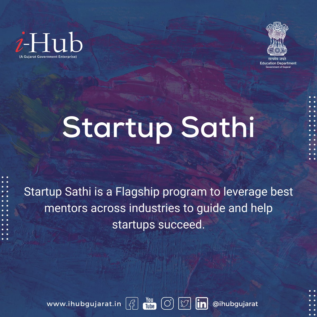 ihubgujarat's tweet photo. 𝐒𝐭𝐚𝐫𝐭𝐮𝐩 𝐒𝐚𝐚𝐭𝐡𝐢- A flagship program under SSIP to scout, engage, and leverage best mentors across domains and regions to help the start-ups through 𝑖-Hub and allied programs of SSIP.
Click here for more details: https://t.co/miwEIU6QSL
#flagshipprograms https://t.co/fi3AZHKEXP