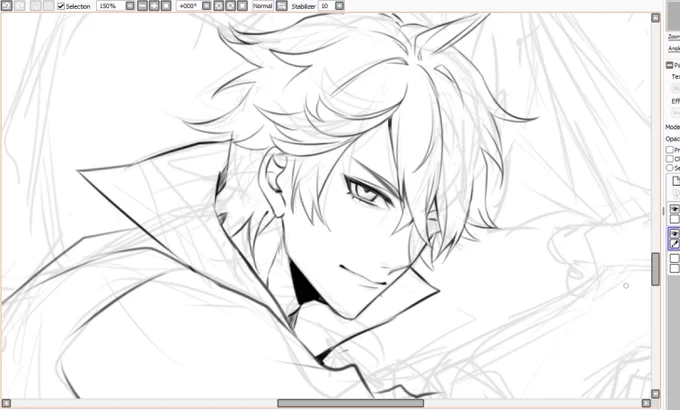 *staring at wip that i won't finish it on time* 
Happy birthday Childe! 