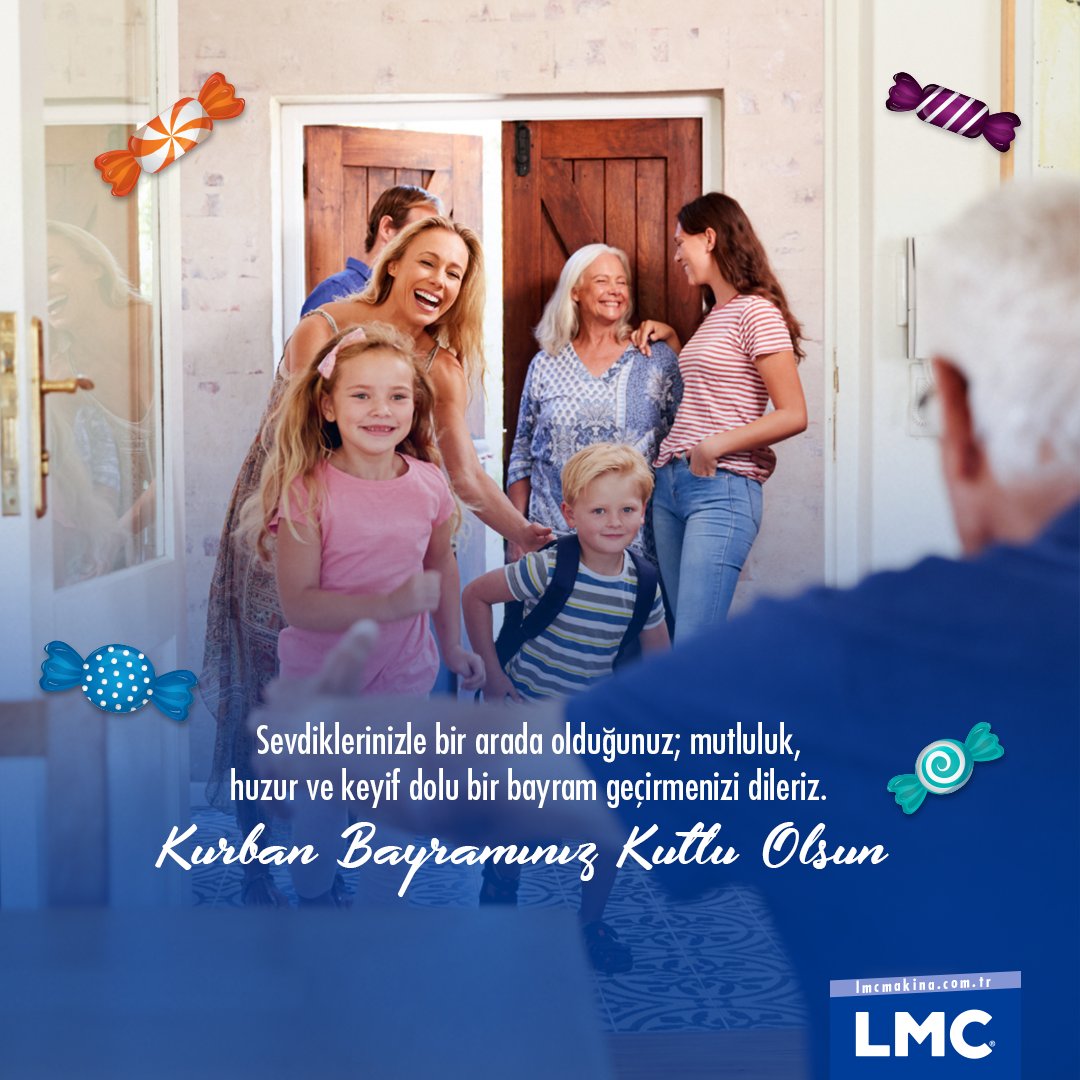 Sağlık ve mutluluk getiren nice bayramlara. Kurban Bayramınız kutlu olsun.

Happy holidays that come with health and happiness. Happy Eid-al-Adha.

#KurbanBayramı #İyiBayramlar #LMCMakina