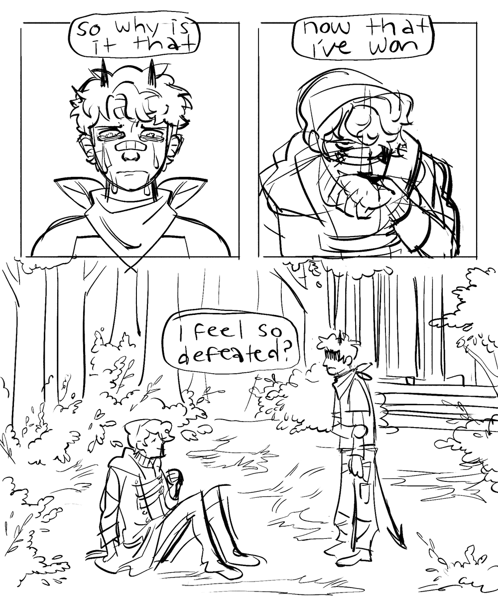 old shitty c!crimeboys comic from when tommy beat the snot outta wilbur in the first stream after he was revived #dsmpfanart 