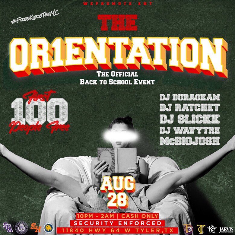 BigTevCEO's tweet image. Can’t Stress Enough How Crazy #TheOr1entation Gone Be ! 🤩🤩

1st 100 People In Line Absolutely Free 

Everybody Bring CASH NO MOBILE PAY We Gone Keep Stressing So Everyone Will Know Wassup So The Line Will Move Way Faster !!!!

See Y’all August 28th ... 🔥🎬🎒

#WePromoteENT 🚁