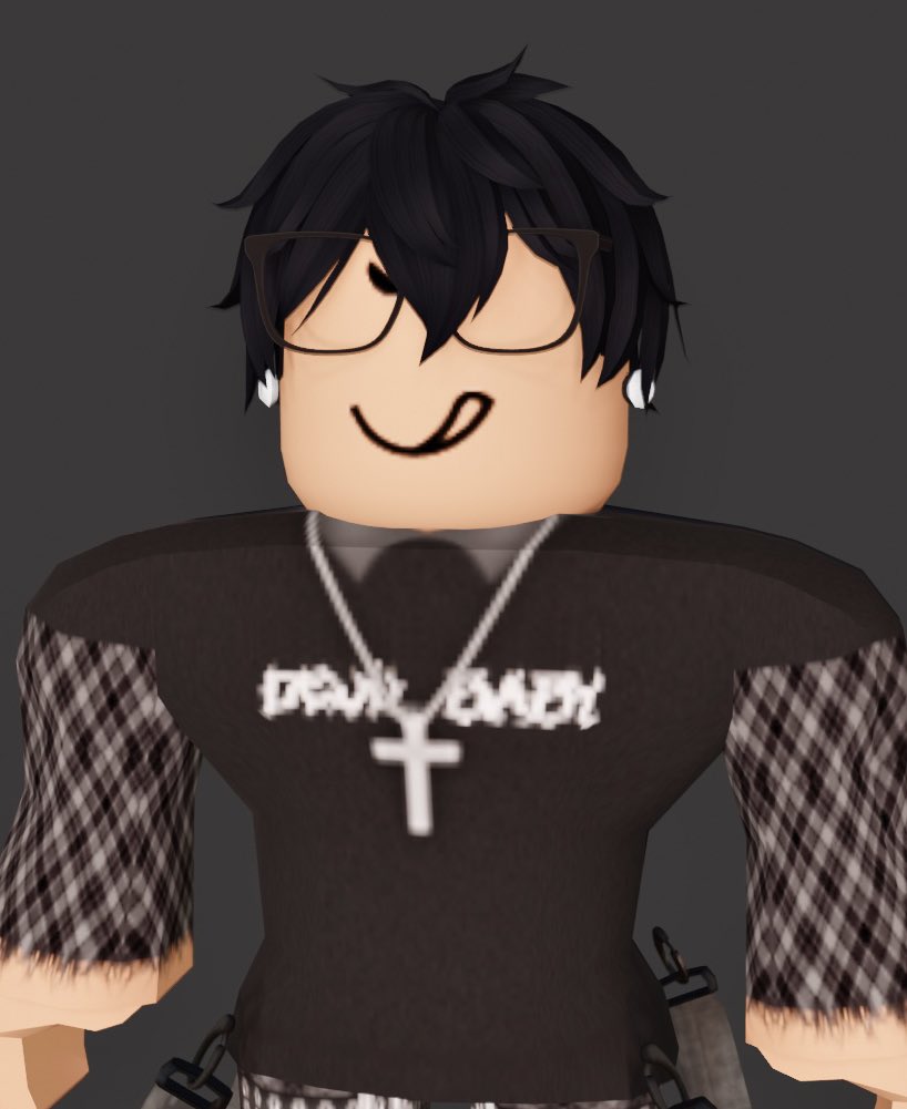 Black to White Fluffy Messy Cool Boy Hair - Roblox