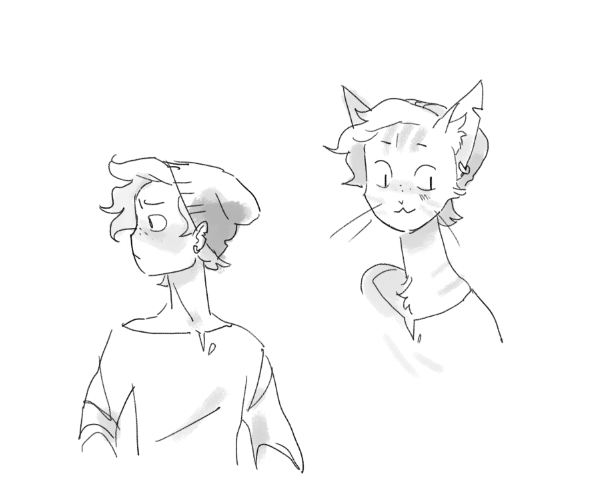 we are playing D&D again which means I get to play as my sweet stupid baby shapeshifter Kodi! There is a new catboy in the group played by @kikiinspace and Kodi was feeling left out 