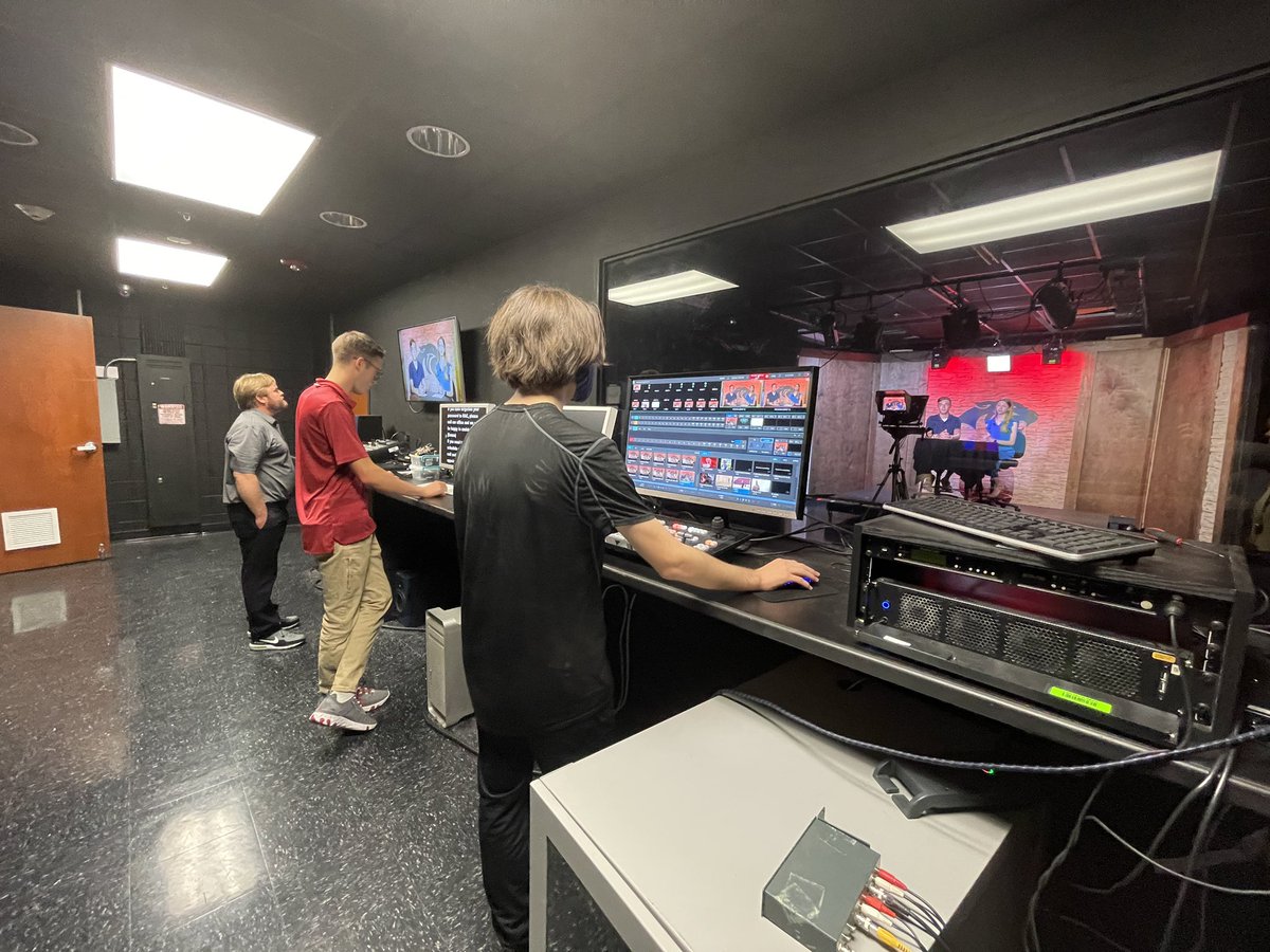 Thank you to our <a href="/CabotHigh/">Cabot High School</a> Broadcasting Dept. for producing our Back to School videos today. Our new broadcasting teacher Mitch Lilly and his team, Evan &amp; Jaden, worked hard shooting 6 videos. We’ll share them this week. Stay tuned! <a href="/CHScareertech/">Cabot Career Tech</a>
