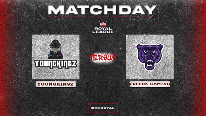 #MATCHDAY

HOY

Se enfrentaran los chicos de <a href="/iCreeDz_xGaMinG/">CreeDz Gaming (de🏡)</a> vs los chicos de #Youngkingz por la última fecha de la Royal League🔥¿Quien sera el vencedor? 

⏰22:30🇨🇱 23:30🇦🇷

<a href="/iCreeDz_xGaMinG/">CreeDz Gaming (de🏡)</a> 🆚 #Youngkingz