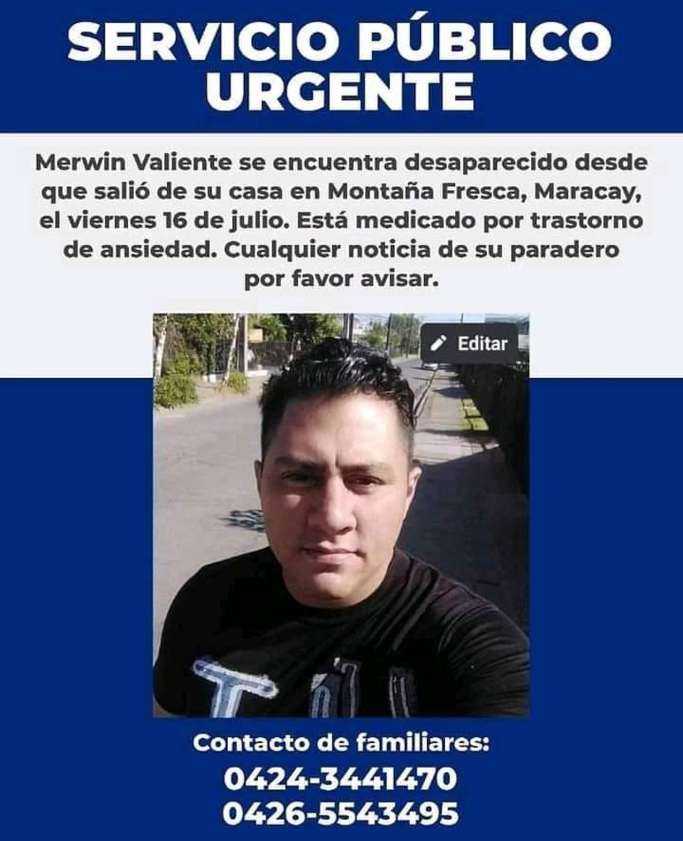 Por favor #rt para dar con su paradero es una amigo ex compañero de trabajo #ServicioPublico #info #informacion #desaparecido