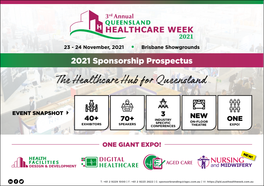 With just over 4 months to go until #QHW 2021, we're excited to announce there is only ONE stand remaining on the floorplan, with additional sponsorship opportunities selling fast! Check out the prospectus to learn more lnkd.in/gcKykMT