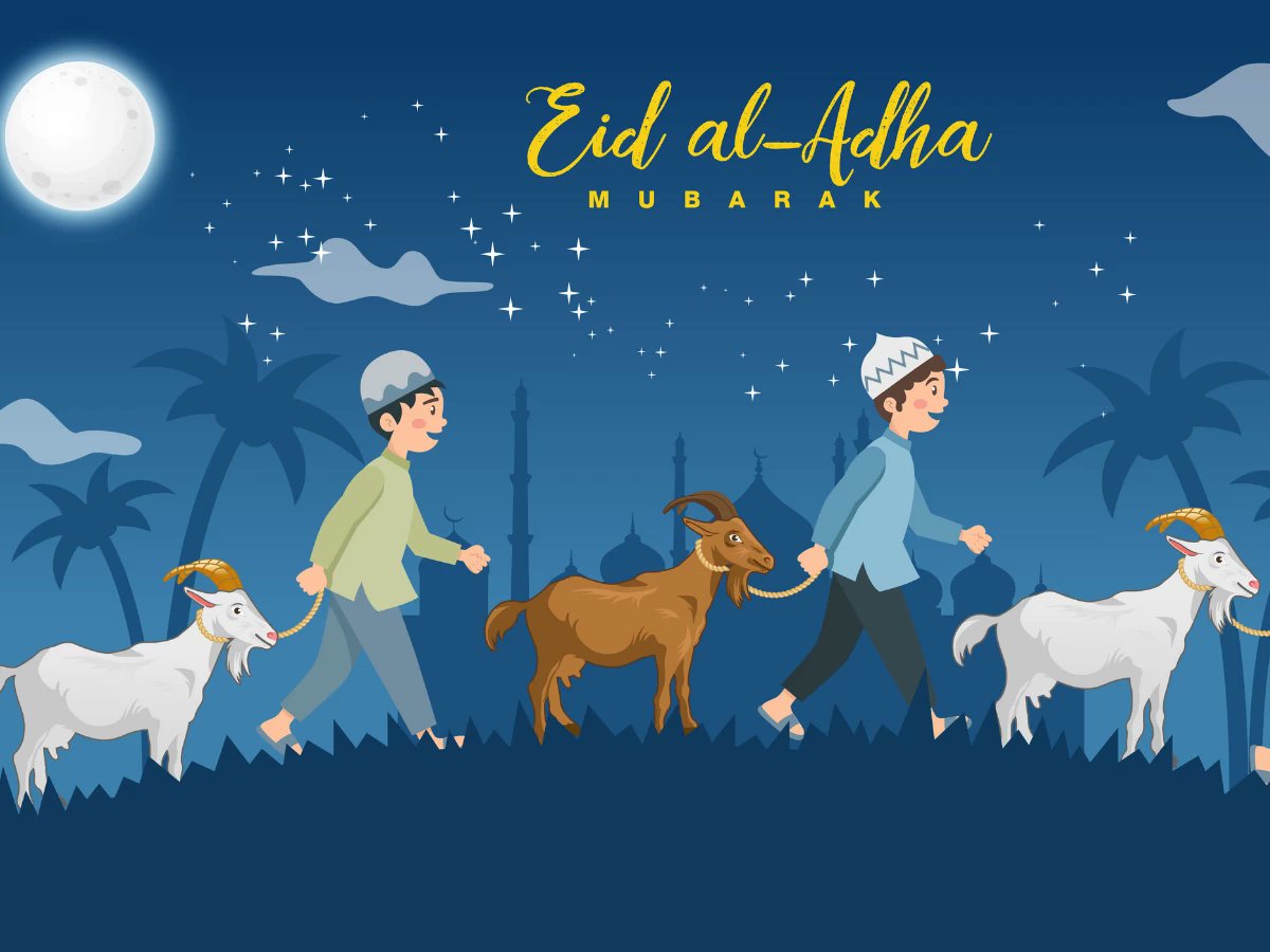 #EidAlAdhamubarak to Everyone 💐
Wish you all a happy, safe and blessed #EidMubarak 

MAY THIS #eiduladha BE THE BEST #EidlAdha for all of us.💐✨

#EidAlAdha2021 
#EidMubarak