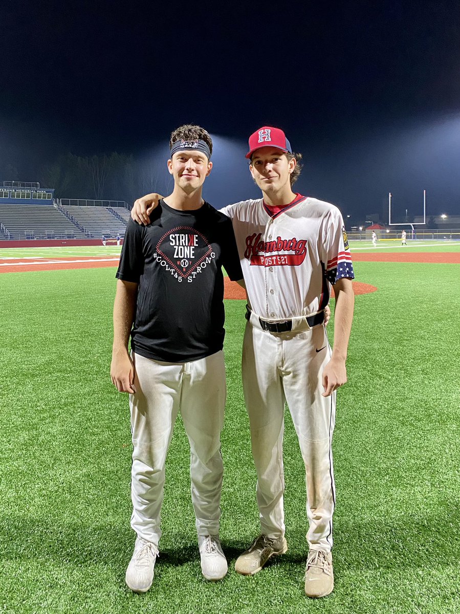 IcingTheFed's tweet photo. Hamburg Legion Post 527, this summer’s @ALBDistrict8 Champion!

Last photo: @Alex_Dzimian26 and @mike_heilig are the only two players from Hamburg’s state champion team two years ago. https://t.co/OpobhS8QGM