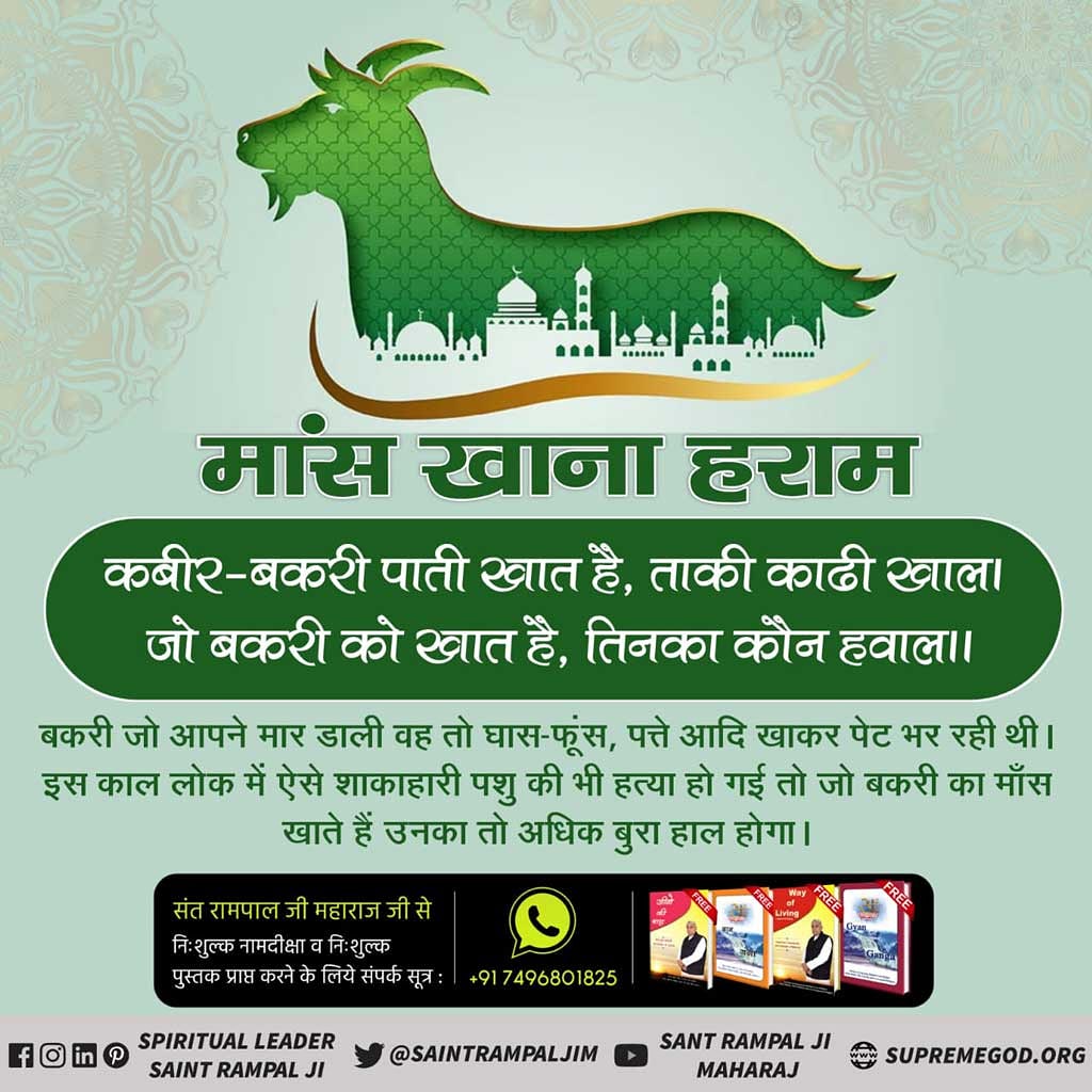 #AllahDidNotAllowToEatMeat
God Who Created the Universe Provided Herbs as Food
#रब_की_रूह_न_मार