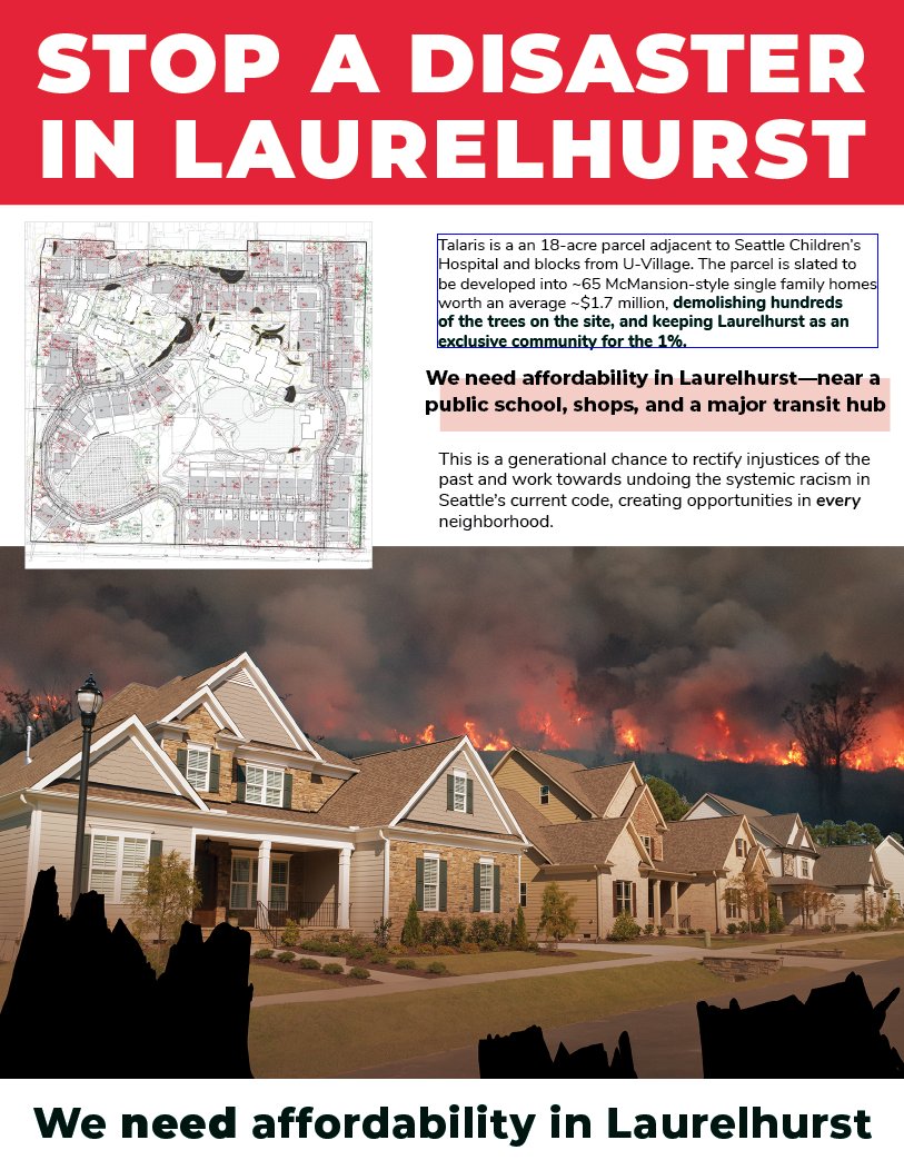 HousingAndParks's tweet photo. The amazing volunteers in @Talaris4All are coming up with some tabling materials ... thoughts? #AffordableTalairs #DisasterInLaurelhurst #AffordableSeattle #ClimateFriendlyFuture https://t.co/PPIRcHDHBR