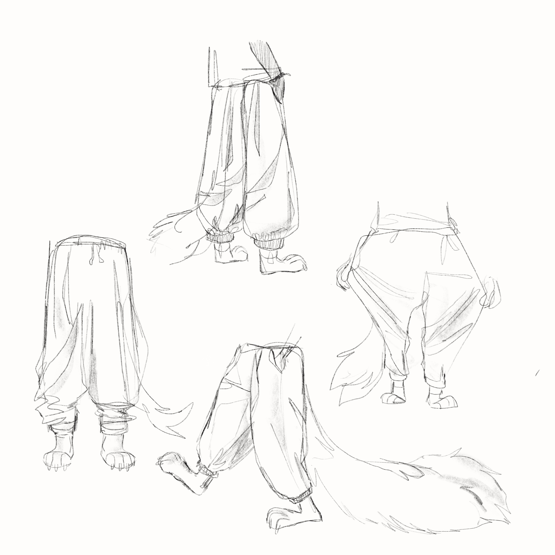 🆁🅴🅳 (on hiatus) on X: Baggy pants w/ fluffy tails   / X