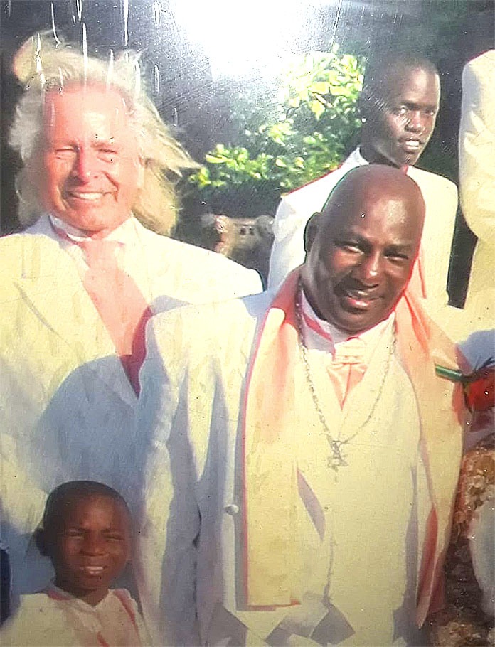 Mr Leo Thurston and sons along with Mr. Peter Nygard. Thurston tells of Nygards love for Bahamians.