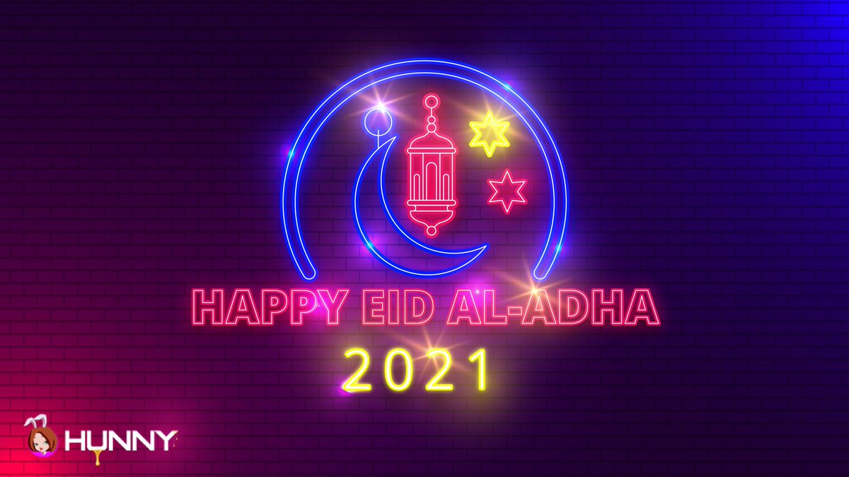 🌜 Happy Eid al-Adha 2021 to all Muslim DeFi Hunnies! ⭐️ 

#EidAlAdha $HUNNY #PancakeHunny #BSC #BinanceSmartChain #DeFi #HunnyToTheMoon #NoHunnyNoMoney #NHNM #altcoin #crypto #cryptocurrency