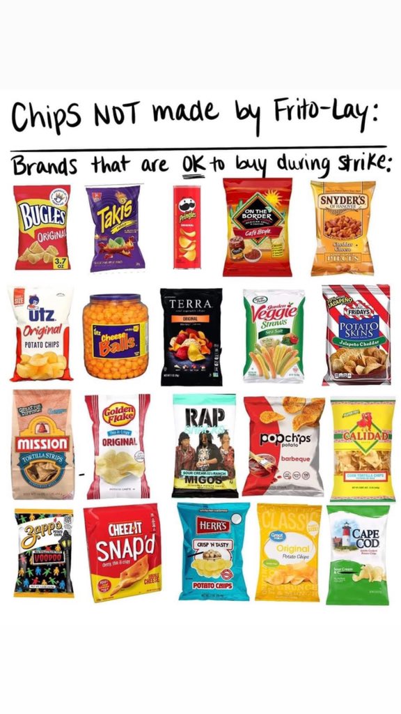 We support our brothers and sisters at frito lay #FritoLay #UnionStrong #strike #unionstrike #fritolaystrike