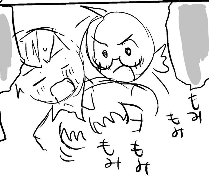 TSっ子の胸を揉むシーン 