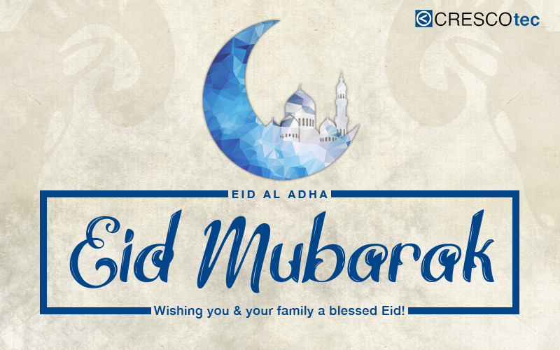 CrescOtec's tweet photo. On the occasion of Eid Al Adha, CRESCOtec would like to wish you and your family a happy, peaceful and blessed celebration. Eid Mubarak 

Stay healthy and be safe!

#CRESCOgreets #EidMubarak #Mubarak2021 #CRESCOtec https://t.co/bSxOYITLz4