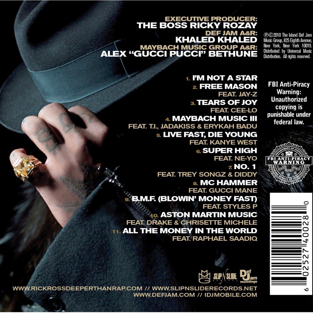 1DJFirstClass's tweet photo. 11 Years Ago Today, @RickRoss Dropped His Fourth Studio Album ‘Teflon Don’ 

A Classic Top To Bottom, Inside &amp; Out. https://t.co/vhZs2NCa47