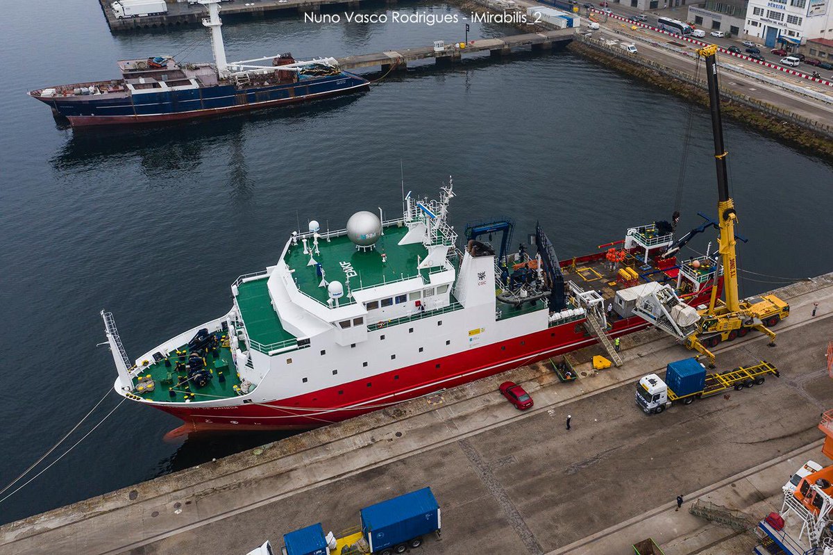 It’s been 17 months since I set foot in an airport, but today the journey to meet RV Sarmiento de Gamboa in the Canary Islands begins. #iMirabilis2