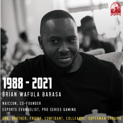 It is with such heavy hearts that we announce the passing of our Co-Founder <a href="/esportevangelst/">Brian Barasa</a>

A son, a brother, a best friend, a colleague, a confidant, the eSports evangelist and an unapologetic Superman groupie.