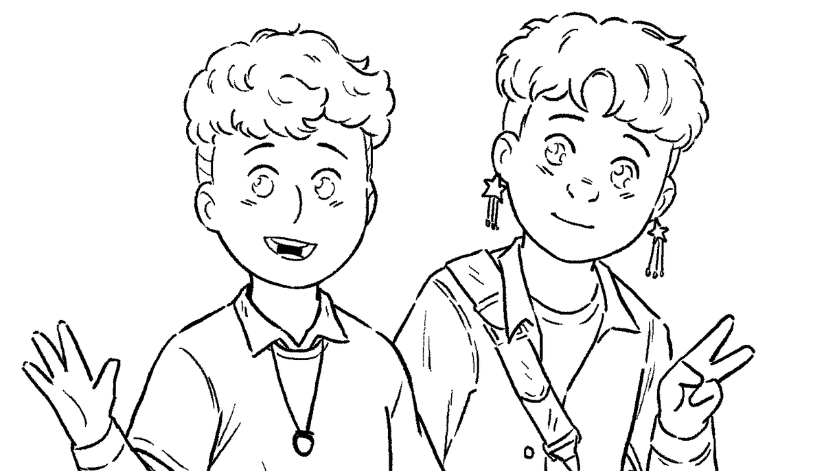 Quick doodle before heading back to work! Ink wip 🌙 