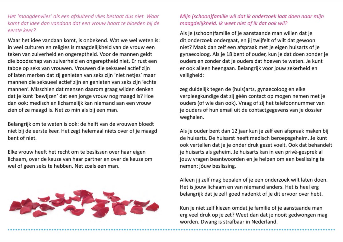 ShirinMusa's tweet photo. 1/2 Alles over het #maagdenvlies kan gratis besteld worden via info@femmesforfreedom.com het boekje is in samenwerking met arts en seksuoloog Ylanga van der Geld ontwikkeld @femmes4freedom @mariekehoogwout https://t.co/CYwXgUL6Ed