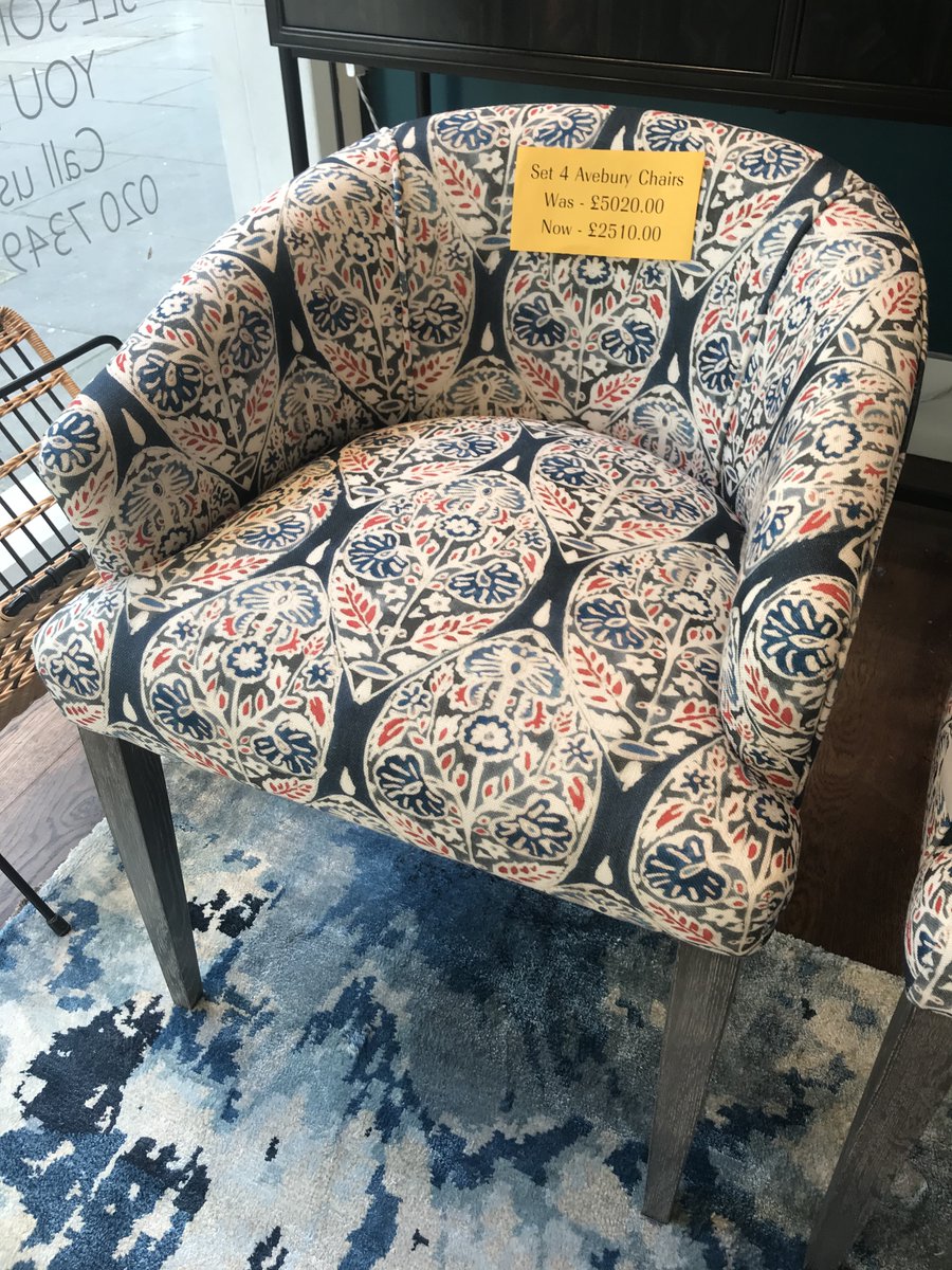 Our last week of the sale! 

We have four Avebury dining chairs upholstered in Machu Rouge, they were £5,020 now £2,510 for the set.
