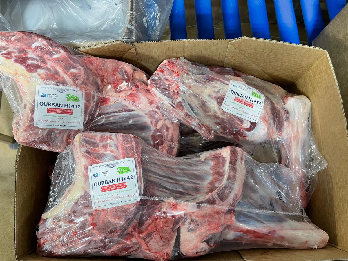 mecvakfi's tweet image. The slaughtering and packaging of your 1442/2021 Qurban waqalah continues rapidly in accordance with Islamic Procedures in modern facilities.

#DoItRight #DoItForAllah
