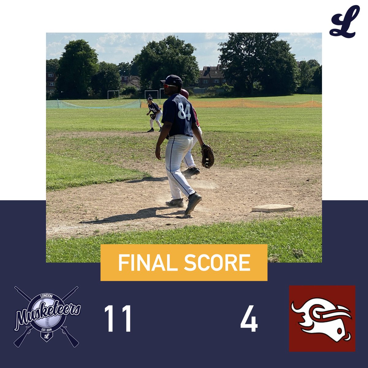 LDNMusketeers's tweet photo. The Muskies and Mavericks traded blows and split the series last Sunday.

We aim to refocus and fine tune our craft this bye week and will face the Pirates at Finsbury on the first of August. https://t.co/gXZj4vxSqW