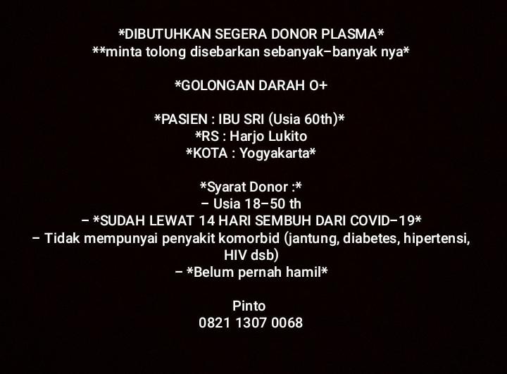 intan_sierra's tweet image. mohon bantuannya @Blood4LifeID
@Jogja_Uncover