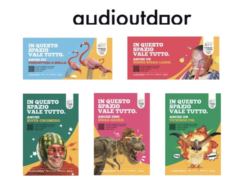 La seconda fase dell'iniziativa AudiOutdoor "pubblicità per la città", con la sua campagna on air dai colori vivaci e con la chiosa "in questo spazio vale tutto", prosegue nel sensibilizzare sul concetto del mezzo OOH quale irrinunciabile strumento comunicativo su spazi urbani 👇🏼