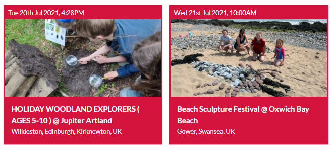 GetCreativeUK's tweet image. See what #GetCreativeOutdoors events are on today and tomorrow! 

📌Edinburgh, 20 July until 4.30pm: Holiday Woodland Explorers by @jupiterartland
📌Swansea, #OxwichBay Beach, 21 July from 10am: Beach Sculpture Festival 
Discover more: getcreativeuk.com