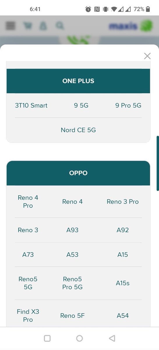 AsriG11's tweet photo. @MaxisListens Seen this already. No OnePlus 8 Pro in the list ☹️ https://t.co/VZz71HGlqm