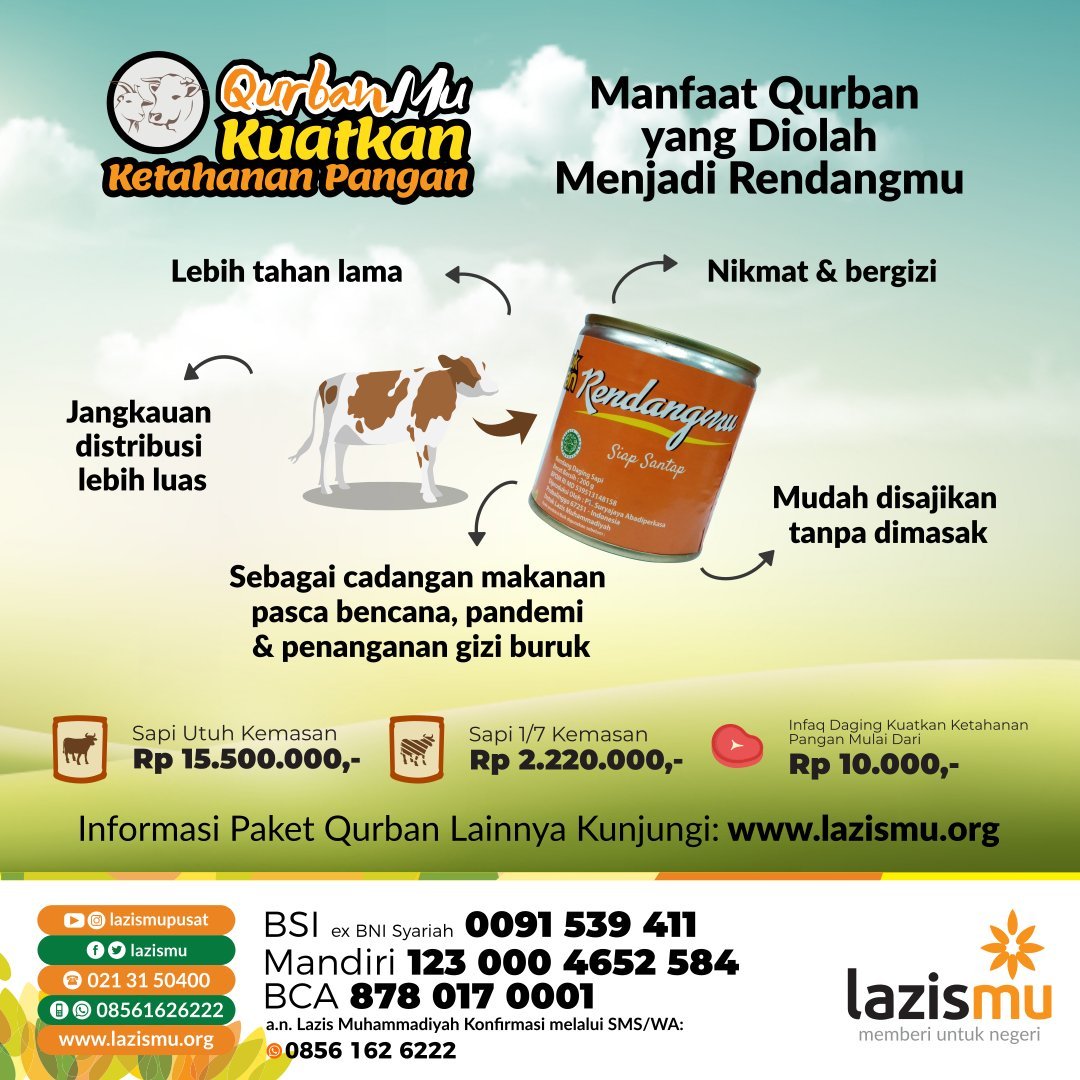 MuhammadiyinGL's tweet photo. Jika kamu tak kebagian daging qurban, TIDAK bisa mencium aroma sate tetangga dan sedang isolasi mandiri, jangan kuatir masih ada #rendangmu sebagai cadangan makanan saat pandemi! https://t.co/INoTj4cmo1