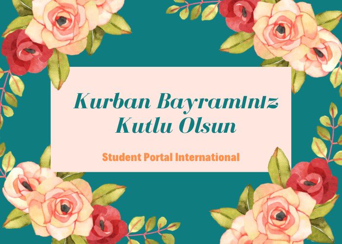 Kurban Bayramınız mübarek olsun! 💐